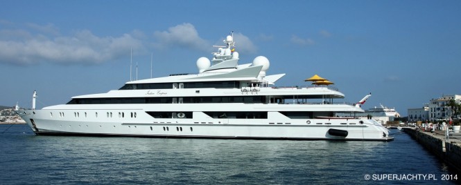 95m Oceanco mega yacht INDIAN EMPRESS - Photo by Piotr Rutkowski